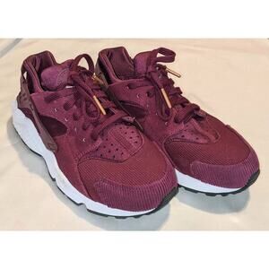 NIKE Air Huarache Run SE Running Cross Training Shoes Burgundy Women's Size 7